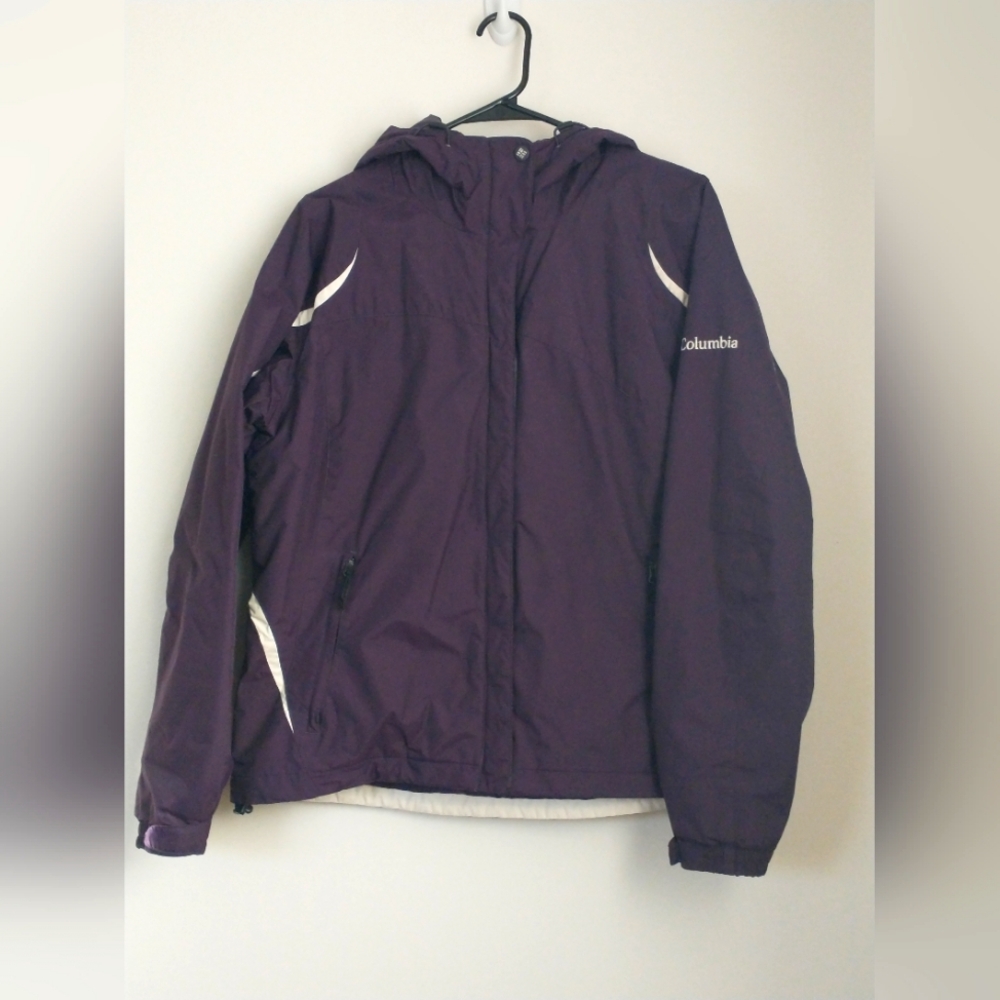 Columbia Purple Ski Jacket with Reflective Elements